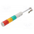 ST56LF-BZ-3-24-RAG; Signaller: signalling column; LED; red/amber/green; Usup: 24VDC; QLIGHT ST56LF-BZ-3-24-RAG; Signaller: signalling column; LED; red/amber/green; Usup: 24VDC; QLIGHT