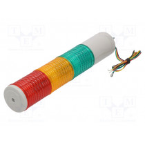 ST56ML-3-24-RAG; Signaller: signalling column; LED; red/amber/green; Usup: 24VDC; QLIGHT
