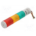 ST56ML-BZ-3-24-RAG; Signaller: signalling column; LED; red/amber/green; Usup: 24VDC; QLIGHT ST56ML-BZ-3-24-RAG; Signaller: signalling column; LED; red/amber/green; Usup: 24VDC; QLIGHT