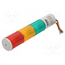 ST56ML-BZ-3-24-RAG; Signaller: signalling column; LED; red/amber/green; Usup: 24VDC; QLIGHT