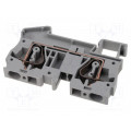 ST 6 3031487; Splice terminal: rail; 0.2÷6mm2; ways: 1; terminals: 2; grey; TS35; PHOENIX CONTACT