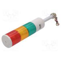 ST80L-3-24-RAG; Signaller: signalling column; LED; red/amber/green; Usup: 24VDC; QLIGHT