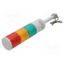 ST80L-BZ-3-24-RAG; Signaller: signalling column; LED; red/amber/green; Usup: 24VDC; QLIGHT