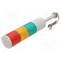ST80LF-3-24-RAG; Signaller: signalling column; LED; red/amber/green; Usup: 24VDC; QLIGHT