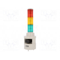 STD56LF-WA-3-24-RAG; Signaller: signalling column; LED; red/amber/green; Usup: 24VDC; QLIGHT