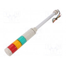 STG40L-3-24-RAG; Signaller: signalling column; LED; red/amber/green; Usup: 24VDC; QLIGHT