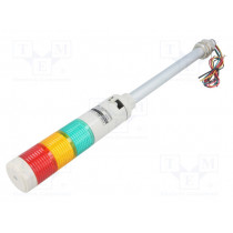 STG40L-BZ-3-24-RAG; Signaller: signalling column; LED; red/amber/green; Usup: 24VDC; QLIGHT
