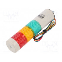STG40ML-3-24-RAG; Signaller: signalling column; LED; red/amber/green; Usup: 24VDC; QLIGHT