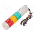 STG40MLF-3-24-RAG; Signaller: signalling column; LED; red/amber/green; Usup: 24VDC; QLIGHT STG40MLF-3-24-RAG; Signaller: signalling column; LED; red/amber/green; Usup: 24VDC; QLIGHT
