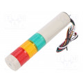 STG40MLF-BZ-3-24-RAG; Signaller: signalling column; LED; red/amber/green; Usup: 24VDC; QLIGHT STG40MLF-BZ-3-24-RAG; Signaller: signalling column; LED; red/amber/green; Usup: 24VDC; QLIGHT