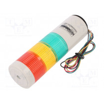 STG50ML-3-24-RAG; Signaller: signalling column; LED; red/amber/green; Usup: 24VDC; QLIGHT