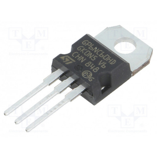 STGP6NC60HD; Transistor: IGBT; 600V; 15A; 56W; TO220AB; STMicroelectronics