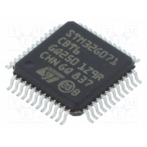 STM32G071CBT6; ARM microcontroller; Flash: 128kB; 64MHz; SRAM: 36kB; LQFP48; STMicroelectronics
