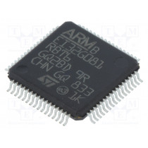 STM32G081RBT6; ARM microcontroller; Flash: 128kB; 64MHz; SRAM: 36kB; LQFP64; STMicroelectronics