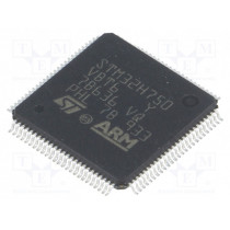 STM32H750VBT6; ARM microcontroller; Flash: 128kB; 400MHz; SRAM: 1000kB; LQFP100; STMicroelectronics