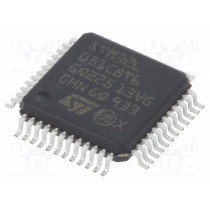 STM32L051C8T6; ARM microcontroller; Flash: 64kB; 32MHz; SRAM: 8kB; LQFP48; STMicroelectronics