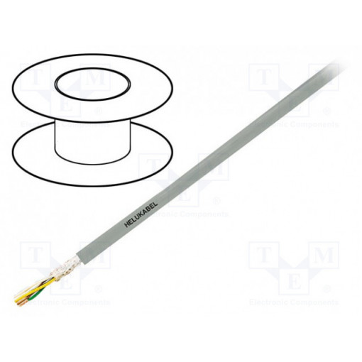49580; Wire: control cable; SUPERTRONIC®-PVC; 18x0,34mm2; PVC; grey; Cu; HELUKABEL