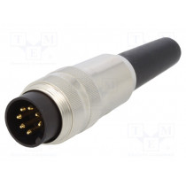 SV 71; Connector: M16; plug; male; soldering; for cable; PIN: 7; 5A; 60V; LUMBERG