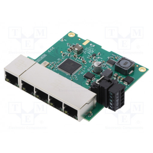 SW-115; Industrial module: switch Ethernet; unmanaged; 5÷30VDC; RJ45; BRAINBOXES SW-115; Industrial module: switch Ethernet; unmanaged; 5÷30VDC; RJ45; BRAINBOXES