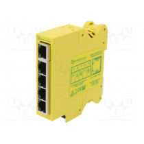 SW-515; Industrial module: switch Ethernet; unmanaged; 5÷30VDC; RJ45; BRAINBOXES