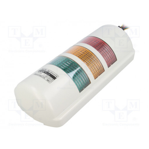 SWTEL-BZ-3-24-RAG; Signaller: signalling column; LED; red/amber/green; Usup: 24VDC; QLIGHT