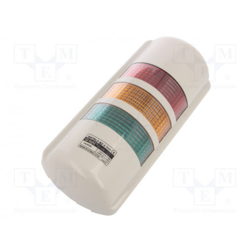 SWTELF-BZ-3-24-RAG; Signaller: signalling column; LED; red/amber/green; Usup: 24VDC; QLIGHT