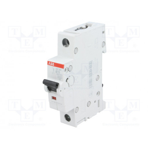 2CDS251025R0135; Circuit breaker; 230VAC; Inom: 13A; Poles: 1; DIN; Charact: B; 6kA; ABB