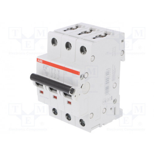 2CDS253025R0165; Circuit breaker; 400VAC; Inom: 16A; Poles: 3; DIN; Charact: B; 6kA; ABB