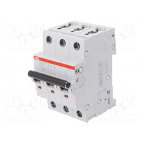 2CDS253025R0254; Circuit breaker; 400VAC; Inom: 25A; Poles: 3; DIN; Charact: C; 6kA; ABB