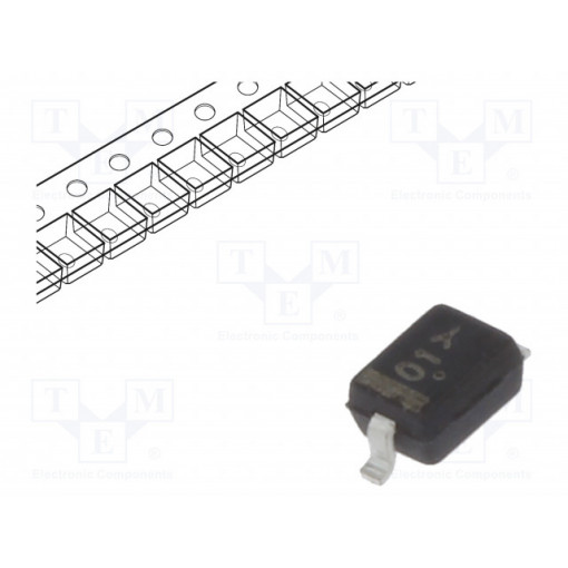SZMM3Z2V7T1G; Diode: Zener; 0.3W; 2.7V; SMD; reel,tape; SOD323; single diode; ON SEMICONDUCTOR