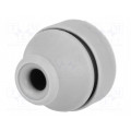 100186; Grommet; Ømount.hole: 16mm; TPE (thermoplastic elastomer); grey; TRELLEBORG