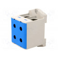 VC05-0032; Splice terminal: rail; 25÷150mm2; ways: 1; terminals: 4; blue; TS35; OUNEVA VC05-0032; Splice terminal: rail; 25÷150mm2; ways: 1; terminals: 4; blue; TS35; OUNEVA