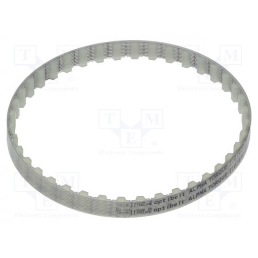 T10 400     1077ZA; Timing belt; T10; W: 10mm; H: 4.5mm; Lw: 400mm; Tooth height: 2.5mm; OPTIBELT