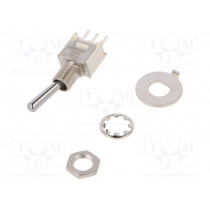 T101SHCQE; Switch: toggle; Pos: 2; SPDT; ON-ON; 0.02A/20VAC; 0.02A/20VDC; C&K