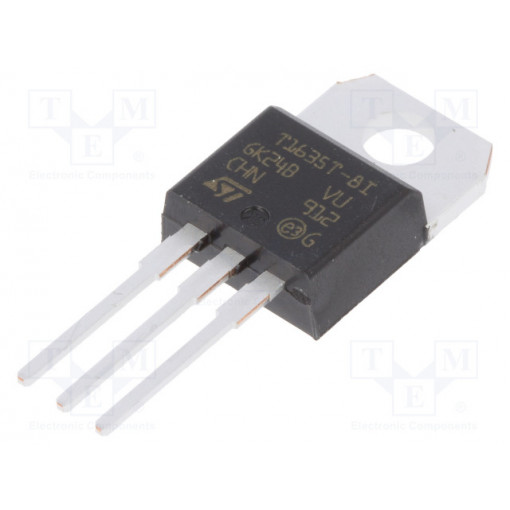 T1635T-8I; Triac; 600V; 16A; 35mA; THT; Snubberless™; tube; TO220ABIns; STMicroelectronics