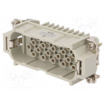 HD-040-M; Connector: HDC; male; HD; PIN: 40; 40+PE; size 6; w/o contacts; 10A; TE Connectivity