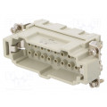 HE-016-MC; Connector: HDC; male; HE; PIN: 16; 16+PE; size 6; w/o contacts; 16A; TE Connectivity