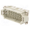 HEE-032-M; Connector: HDC; male; HEE; PIN: 32; 32+PE; size 6; w/o contacts; 16A; TE Connectivity