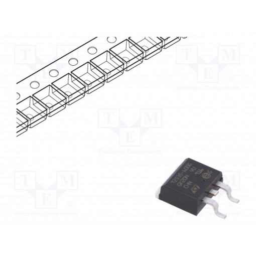 T2535-600G-TR; Triac; 600V; 25A; 35mA; SMD; reel,tape; D2PAK; STMicroelectronics