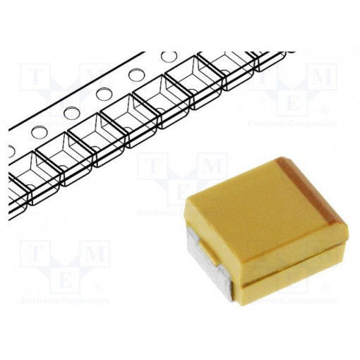 T491C156K020AT; Capacitor: tantalum; 15uF; 20VDC; SMD; Case: C; 2312; ±10%; -55÷125°C; KEMET