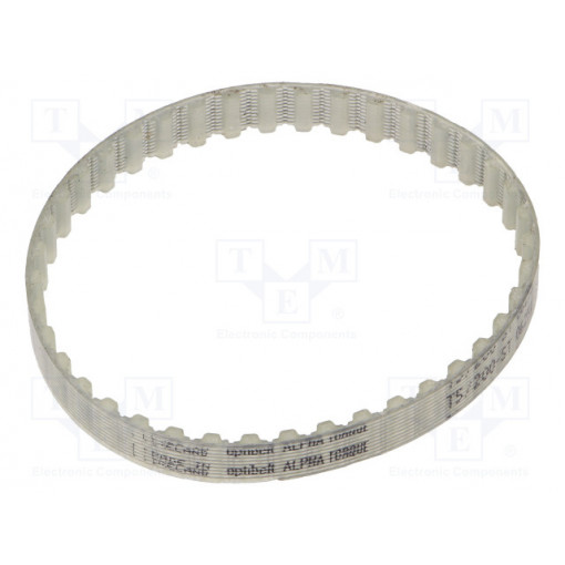 T5 200      877ZA; Timing belt; T5; W: 8mm; H: 2.2mm; Lw: 200mm; Tooth height: 1.2mm; OPTIBELT