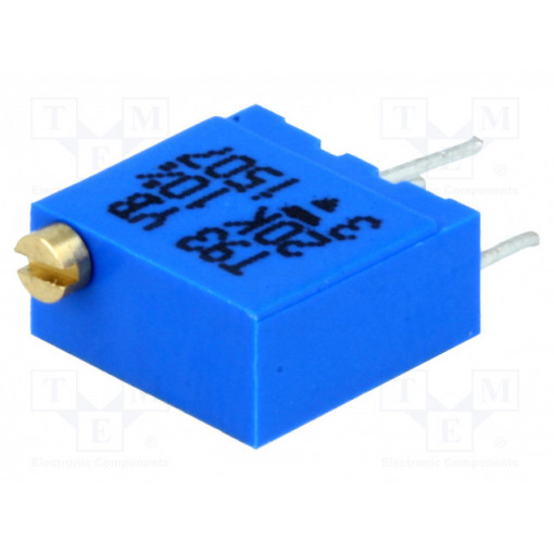 T93YB200KT20; Potentiometer: mounting; multiturn; 20Ω; 500mW; THT; ±10%; cermet; VISHAY