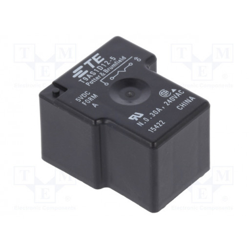 2-1393210-0; Relay: electromagnetic; SPST-NO; Ucoil: 5VDC; 30A; Series: T9A; 1W; TE Connectivity 2-1393210-0; Relay: electromagnetic; SPST-NO; Ucoil: 5VDC; 30A; Series: T9A; 1W; TE Connectivity