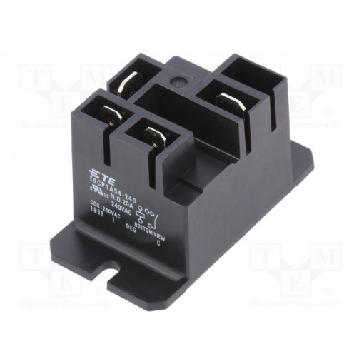 1649341-2; Relay: electromagnetic; SPST-NO; Ucoil: 240VAC; 30A; Series: T9C; TE Connectivity 1649341-2; Relay: electromagnetic; SPST-NO; Ucoil: 240VAC; 30A; Series: T9C; TE Connectivity