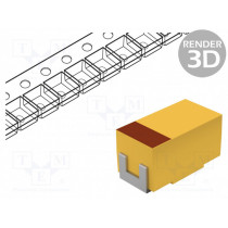 TAJA105M016RNJ; Capacitor: tantalum; 1uF; 16VDC; SMD; Case: A; 1206; ±20%; -55÷125°C; AVX