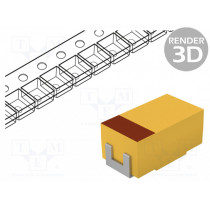 TAJC106M016RNJ; Capacitor: tantalum; 10uF; 16VDC; SMD; Case: C; 2312; ±20%; -55÷125°C; AVX