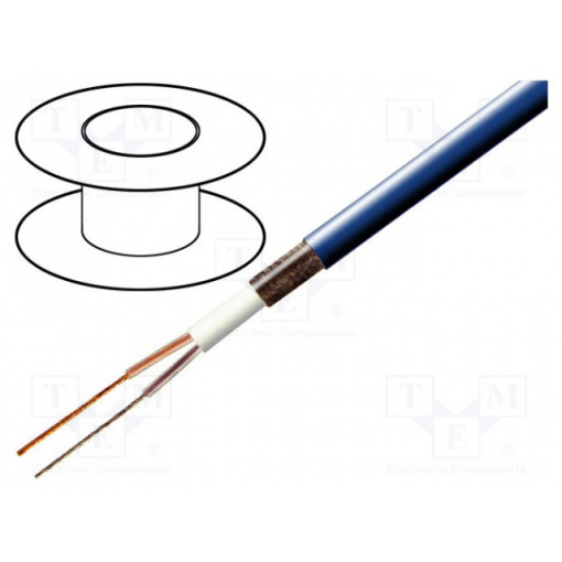 C112; Wire: microphone cable; 2x0,35mm2; blue; OFC; PVC FirestoP®; 100m; TASKER C112; Wire: microphone cable; 2x0,35mm2; blue; OFC; PVC FirestoP®; 100m; TASKER