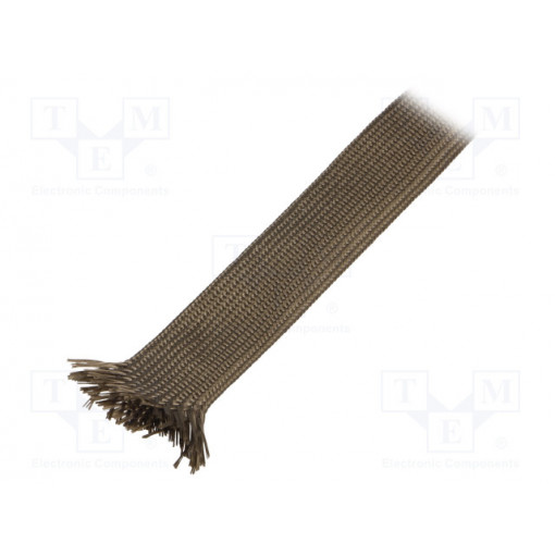 TBA-22-KH-25; Insulating tube; Mat: basalt fibre; khaki; -260÷560°C; Øint: 22mm; FAVIER