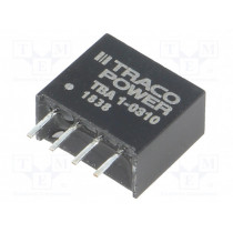 TBA 1-0310; Converter: DC/DC; 1W; Uin: 2.97÷3.63V; Uout: 3.3VDC; Iout: 260mA; TRACO POWER TBA 1-0310; Converter: DC/DC; 1W; Uin: 2.97÷3.63V; Uout: 3.3VDC; Iout: 260mA; TRACO POWER