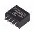 TBA 1-0512; Converter: DC/DC; 1W; Uin: 4.5÷5.5V; Uout: 12VDC; Iout: 80mA; SIP4; TRACO POWER